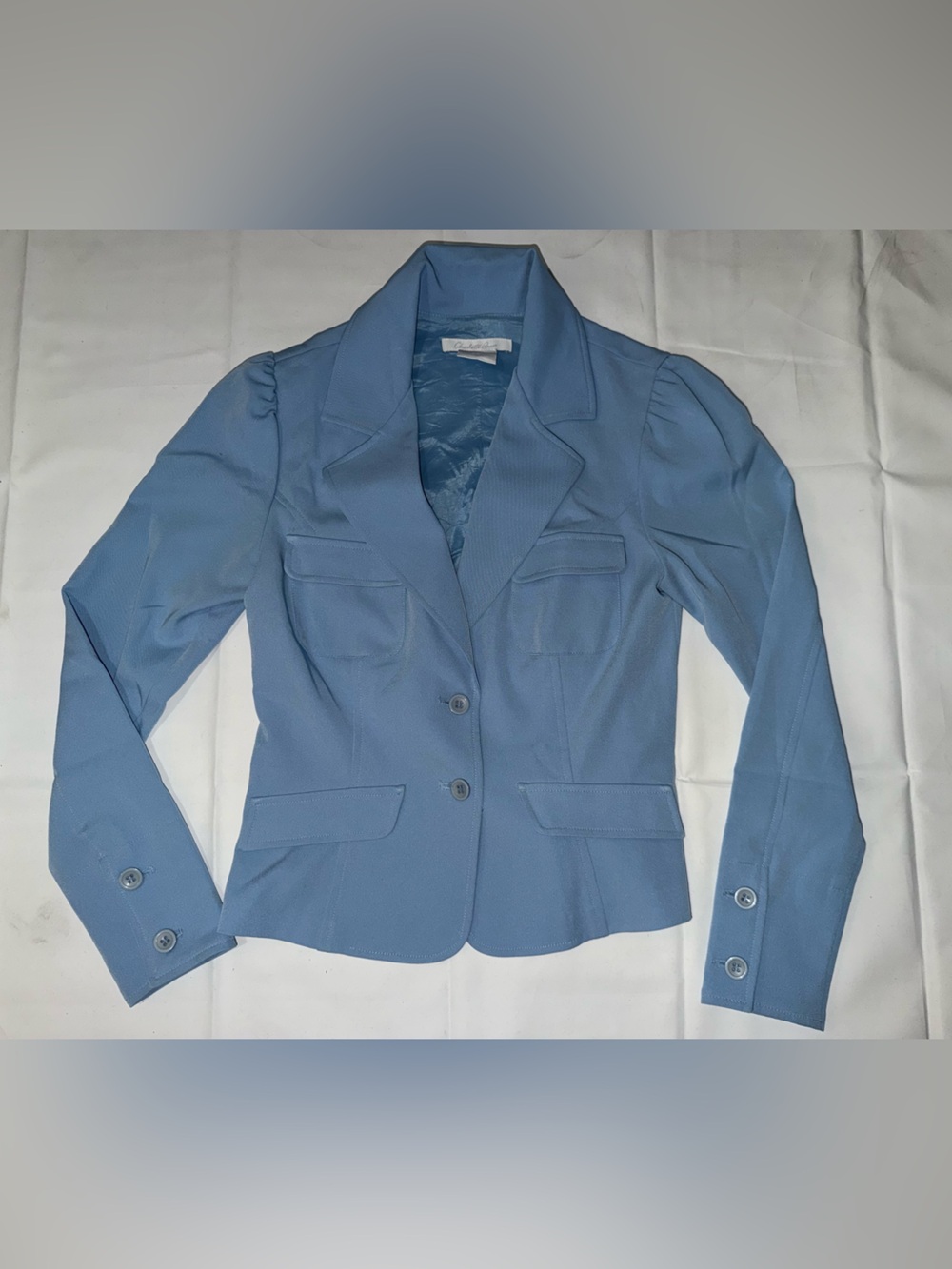 Charlotte Russe Light Blue Tailored Blazer Jacket